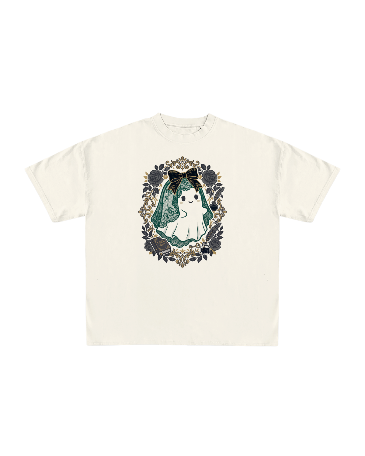 Gothic Lore Ghost Oversized Tee