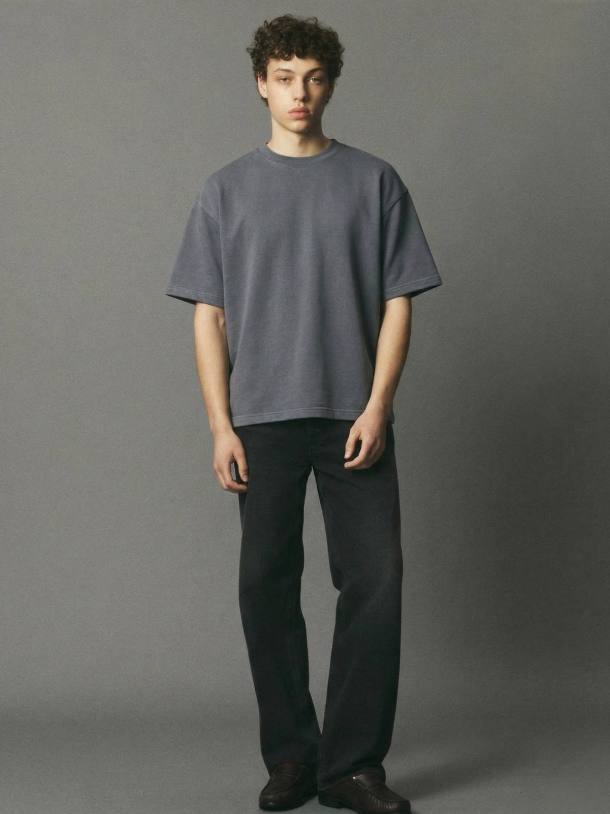 Steel Grey Oversized Tshirt -  Clearance
