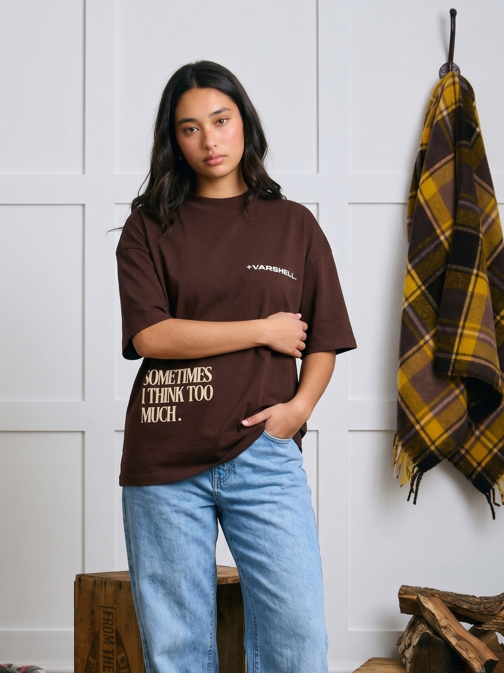 I Think Too Much Oversized T-shirt