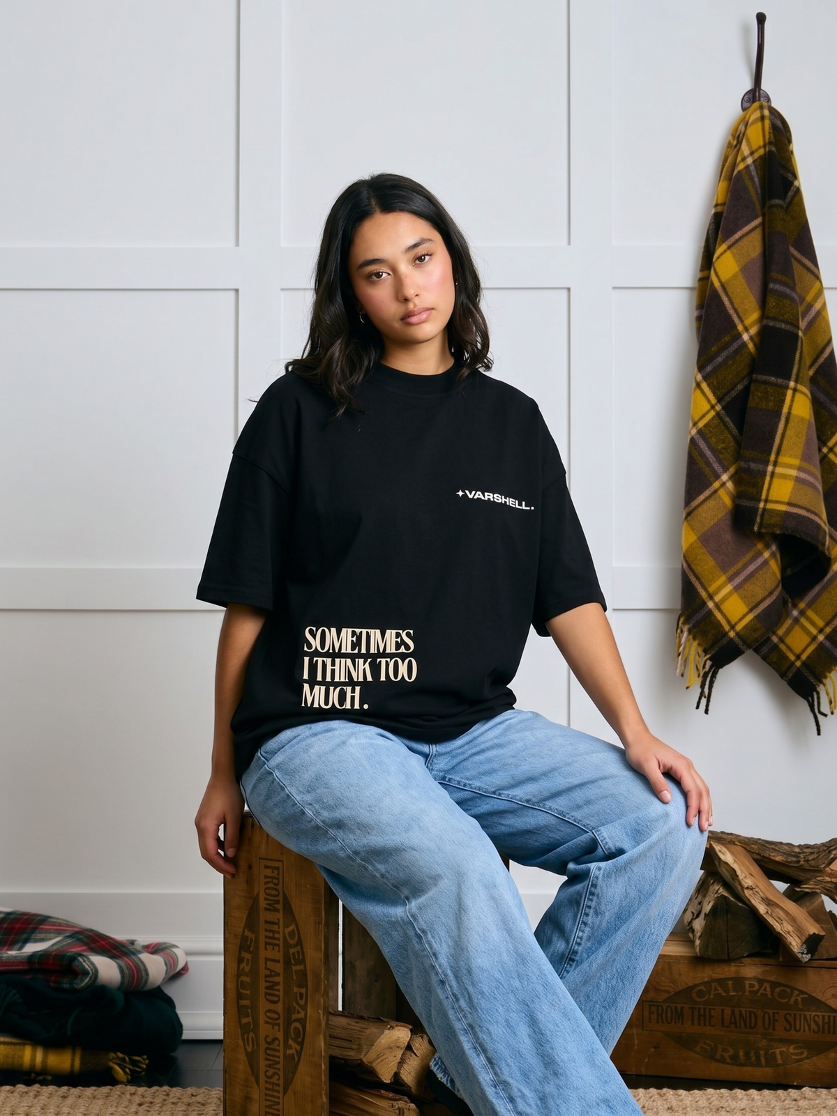 I Think Too Much Oversized T-shirt