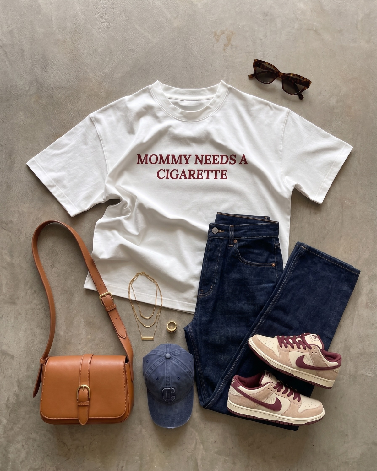 Mommy Needs A Cigarette Oversized Tee