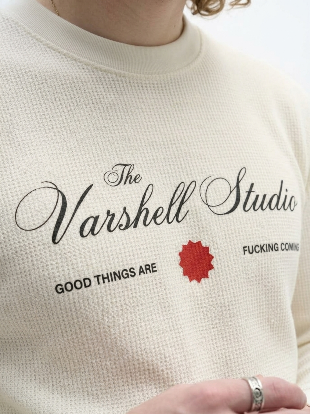 Studio Signature Waffle T-Shirt