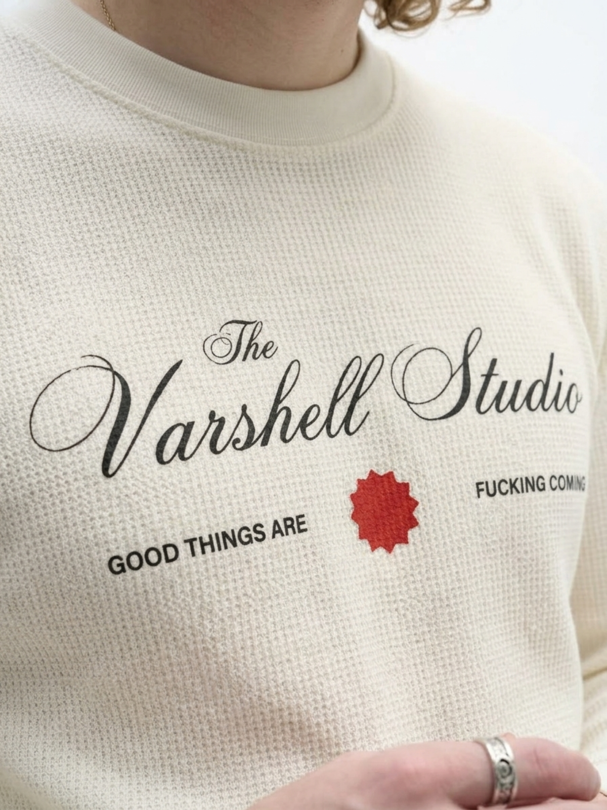 Studio Signature Waffle T-Shirt