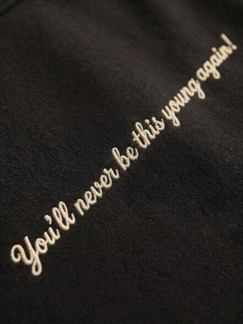 The Golden Days Oversized T-Shirt - Embroidered (Olive Green)