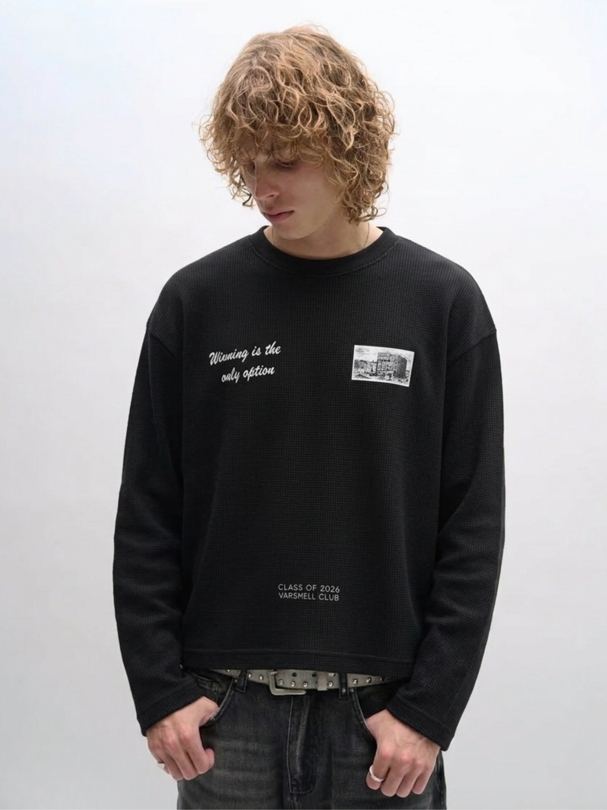 The Winner’s Circle Cropped Waffle T-Shirt