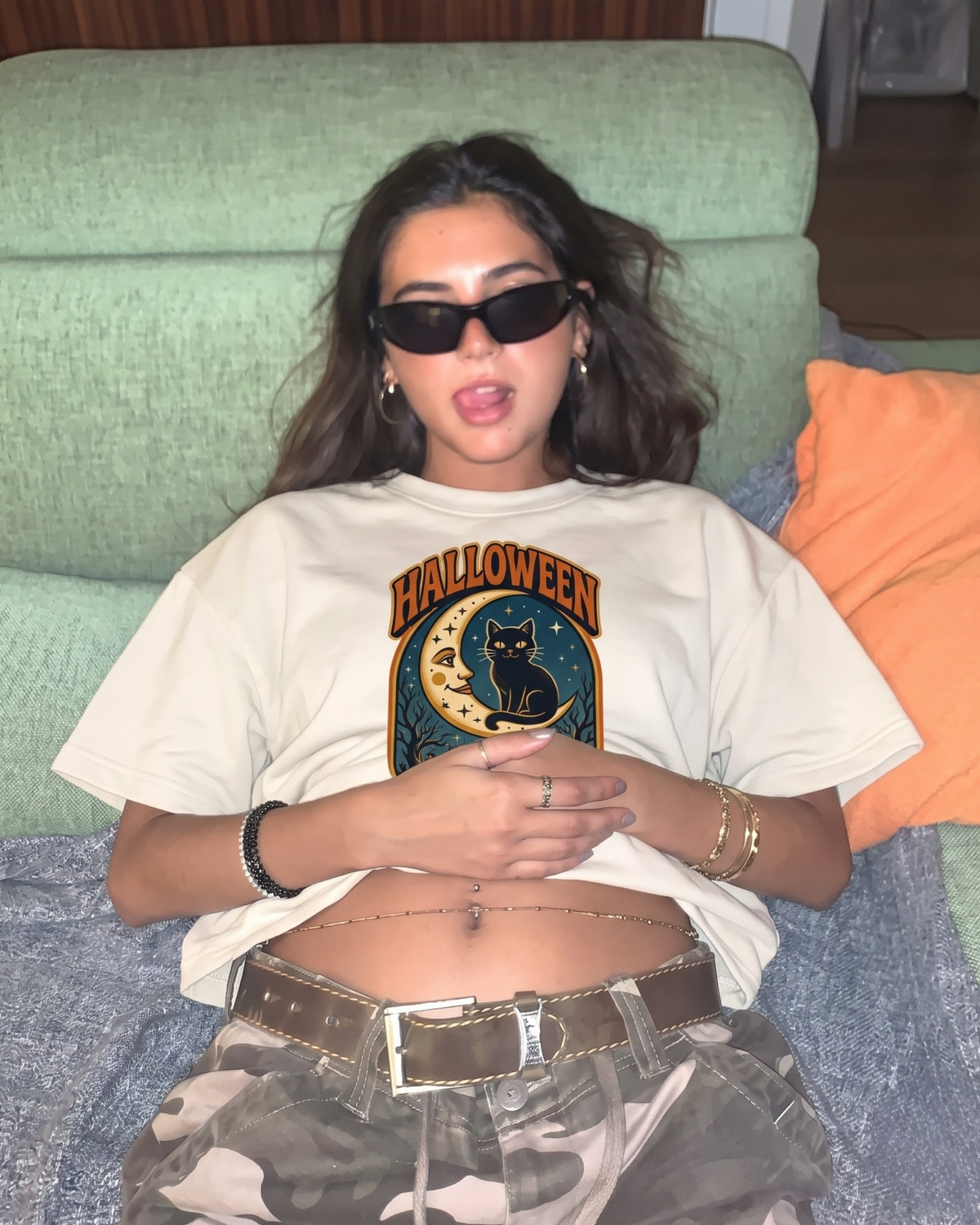 Halloween Night Skies Oversized T-Shirt
