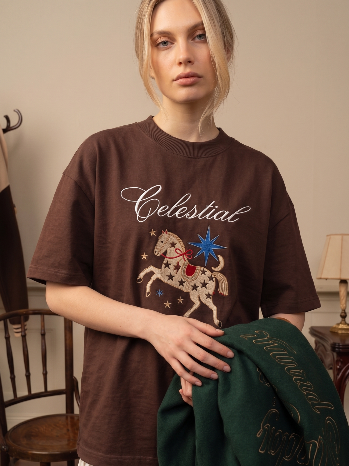 Dream Horse Oversized T-Shirt | Embroidered