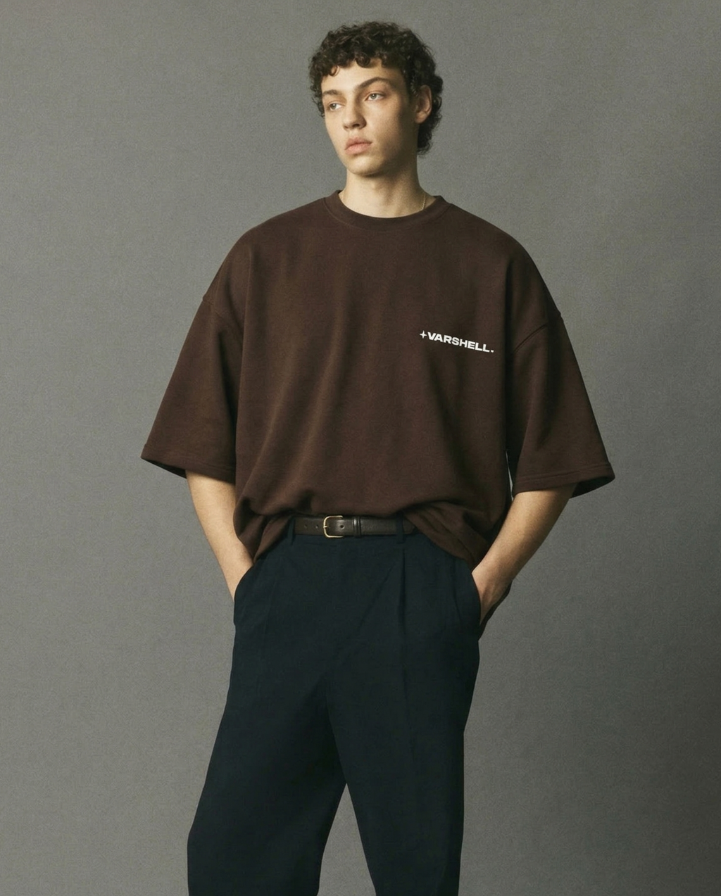 Brown Essentials Tee