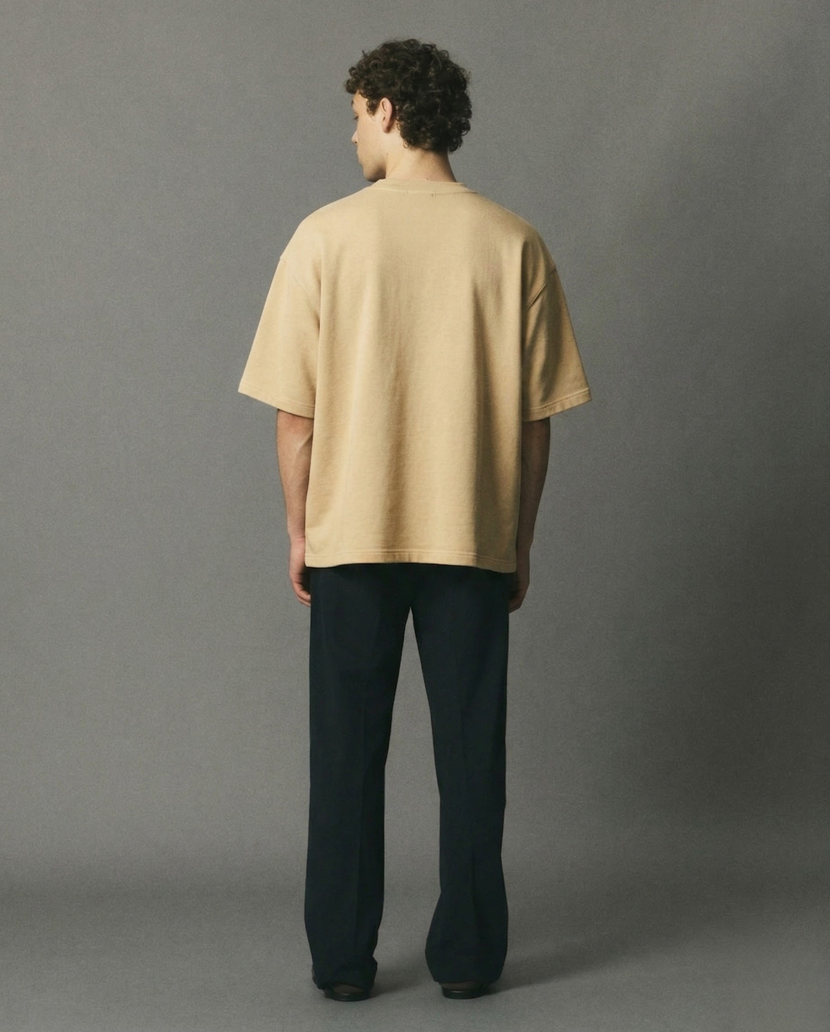 Beige Essentials Tee - Clearance Sale