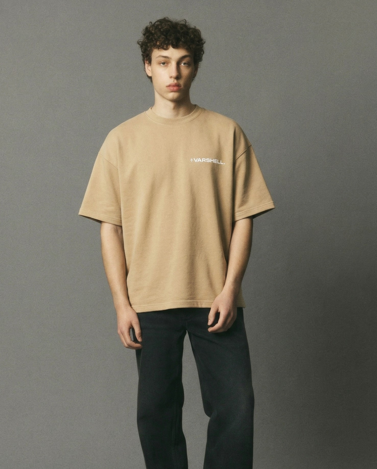 Beige Essentials Tee - Clearance Sale